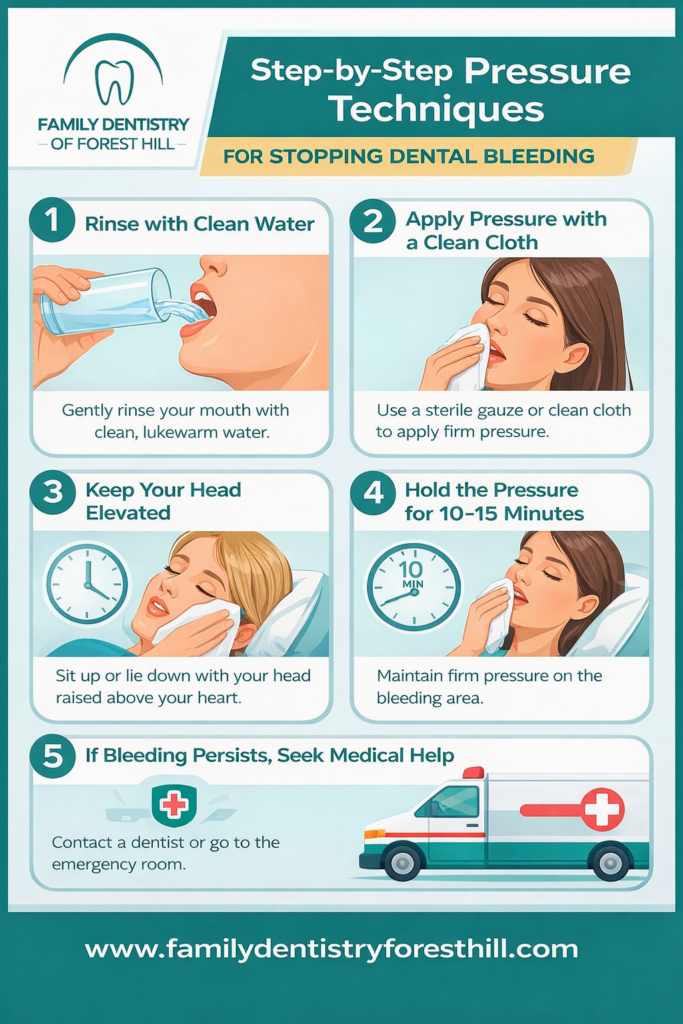 Blue Jay Family Dentistry | How to Stop Dental Bleeding: Step-by-step Pressure Techniques for Oral Trauma